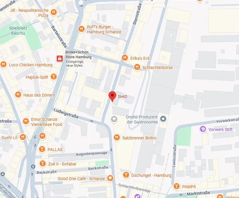 SHIO Restaurant auf Google Maps – Sternstraße 70, Hamburg